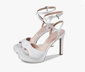 Pnina Tornai Naturalizer Ai Silk White Fab Platform Heel Sz 10 NIB Wedding Bride